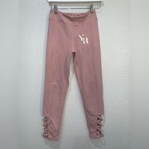 Young & Reckless‎ 7/8 Cutout Pink leggings Size S